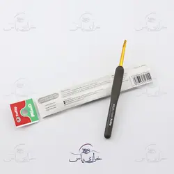 میل قلاب بافتنی تولیپ ژاپن دسته زغالی سایز 3.75