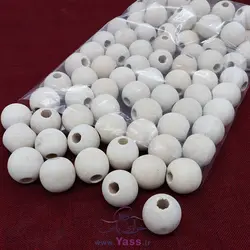 مهره چوبی ( گوی چوبی ) 36 میلیمتری خارجی (بسته حدود 1 کیلویی)