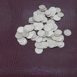 پولک سکه ای طلایی رز گلد اکلیلی دوختنی 2 سانت