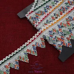 نوار ملیله کاری شاین دار حرارتی نقره ای هفت رنگ دالبر هندی