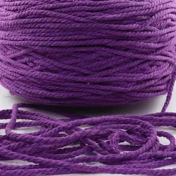 نخ مکرومه کتان تابیده 4 میل بنفش (کیلویی)