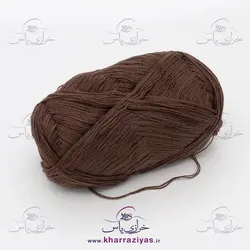 کاموا لادن دو نخ قهوه ای روشن