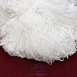 نخ مکرومه براق سه سوزن سفید اعلا (مکرومه 3 سوزن - کیلویی)