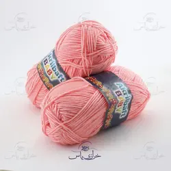 کاموا اکریل بافت baby گلبهی تیره