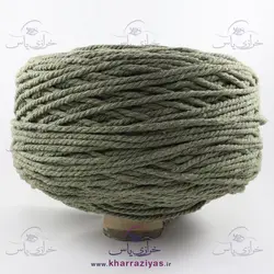 نخ مکرومه کتان تابیده 4 میل سبز ارتشی (کیلویی)