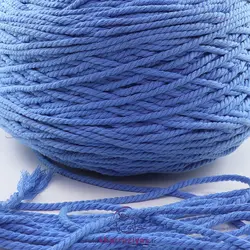نخ مکرومه کتان تابیده 4 میل آبی شالی (کیلویی)