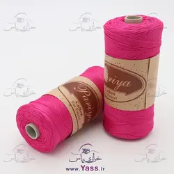 نخ مکرومه کتان تک سوزن سرخابی