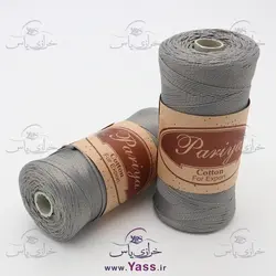 نخ مکرومه کتان تک سوزن طوسی