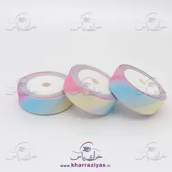 روبان گروگرن ( گلو ) 2/5 سانت طرح دار (توپی)