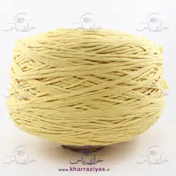 نخ مکرومه کتان نرم تاب 4 میل لیمویی (350 گرمی)