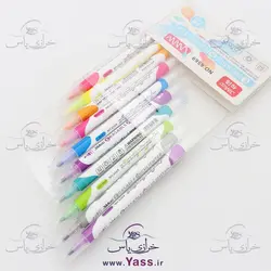 پک 10 رنگ ماژیک خیاطی حرارتی و پاکن دار