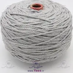 نخ مکرومه کتان تابیده 4 میل نقره ای (کیلویی)