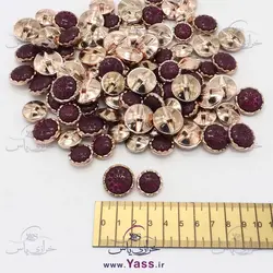 دکمه تخفیفی طرحدار بنفش (200 عددی)