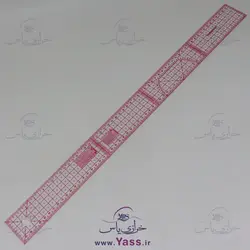 پک 19 عددی خط کش خیاطی ژله ای