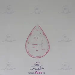 پک 19 عددی خط کش خیاطی ژله ای