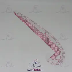 پک 19 عددی خط کش خیاطی ژله ای