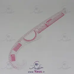 پک 19 عددی خط کش خیاطی ژله ای