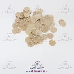 پولک سکه ای طلایی لایت اکلیلی دوختنی 2 سانت