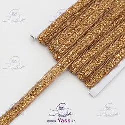 نوار حرارتی لواشکی نگین دون پاش طلایی 1.5 سانت