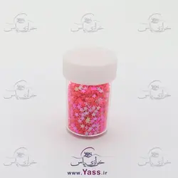 پولک هولوگرامی هفت رنگ ستاره سرخابی