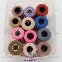 پک نخ سردوز (تراویرا) قرقره ای 12 تایی مخلوط