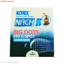 کاندوم خاردار ناچ کدکس مدل BIG DOTS بسته 3 عددی