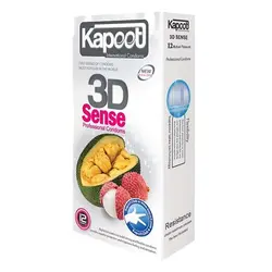 خرید آنلاین کاندوم خاردار کاپوت مدل 3D Sense بسته 12 عددی | خجالت نکش