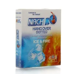 خرید آنلاین کاندوم تاخیری یخ و آتش ناچ کدکس مدل Nach Kodex Hang Over Delay بسته 3 عددی | خجالت نکش