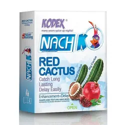 خرید آنلاین کاندوم کدکس مدل Red Cactus بسته 3 عددی | خجالت نکش