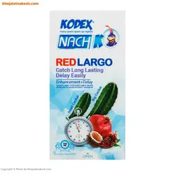 کاندوم ناچ کدکس مدل Red LARGO بسته 12 عددی + 7 روز ضمانت بازگشت وجه