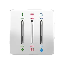 کلید کولر آسیا کریستال سفید نقره ای