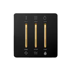 کلید کولر آسیا کریستال مشکی طلایی