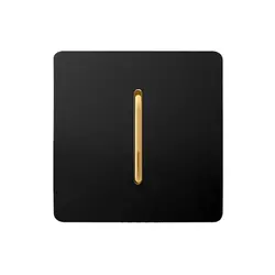 کلید تک پل آسیا کریستال مشکی طلایی