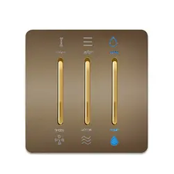 کلید کولر آسیا کریستال بژ طلایی