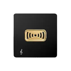 زنگ ملودی آسیا کریستال مشکی طلایی