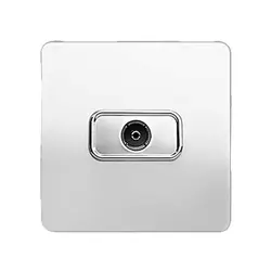 پریز آنتن آسیا کریستال سفید نقره ای