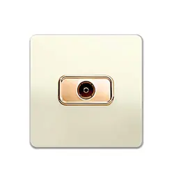 پریز آنتن آسیا کریستال صدفی طلایی