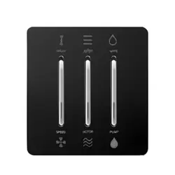 کلید کولر آسیا کریستال مشکی نقره ای