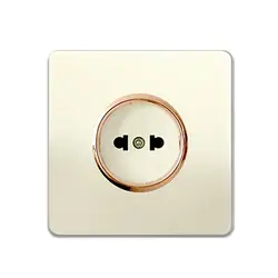 پریز برق محافظ دار آسیا کریستال صدفی طلایی (کپی)