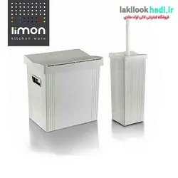 سطل و فرچه بادبزنی مستطیل لیمون