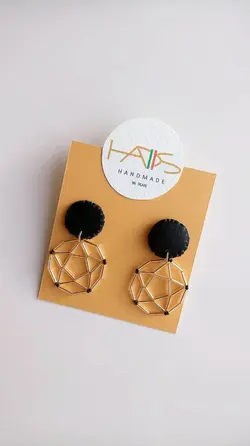 گوشواره منجوق بافی ستاره کد0012