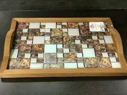 *سینی چوبی طرح دار ترمو - لندوکس بزرگترین فروشگاه آنلاین شهر زنجان