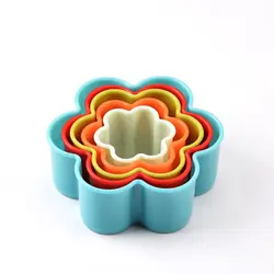 کاتر شیرینی مدل گل شش پر 5عددی