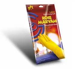 دستکش خانگی ساق کوتاه لاتکس رزمریم سایز بزرگ