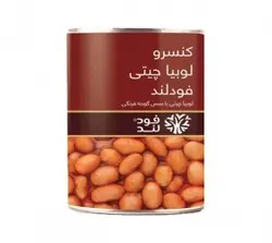 کنسرو لوبیا چیتی با سس گوجه فرنگی فودلند مقدار 380 گرمی