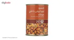 کنسرو لوبیا چیتی با قارچ فودلند مقدار 380 گرم