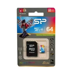 کارت حافظه سیلیکون پاور مدل Color Elite ظرفیت 64 گیگابایت به همراه آداپتور SD