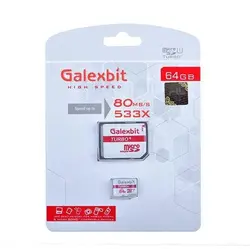 کارت حافظه گلکسبیت مدل Turbo+ ظرفیت 64 گیگابایت به همراه آداپتور SD