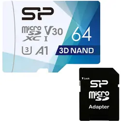 کارت حافظه سیلیکون پاور مدل Superior Pro ظرفیت 64 گیگابایت به همراه آداپتور SD
