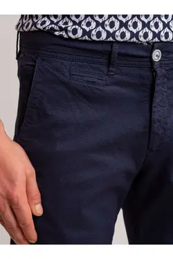 شلوارک مردانه لاکرا ترکیبی ساده پنبه ای سرمه ای دوفی Dufy (ساخت ترکیه)